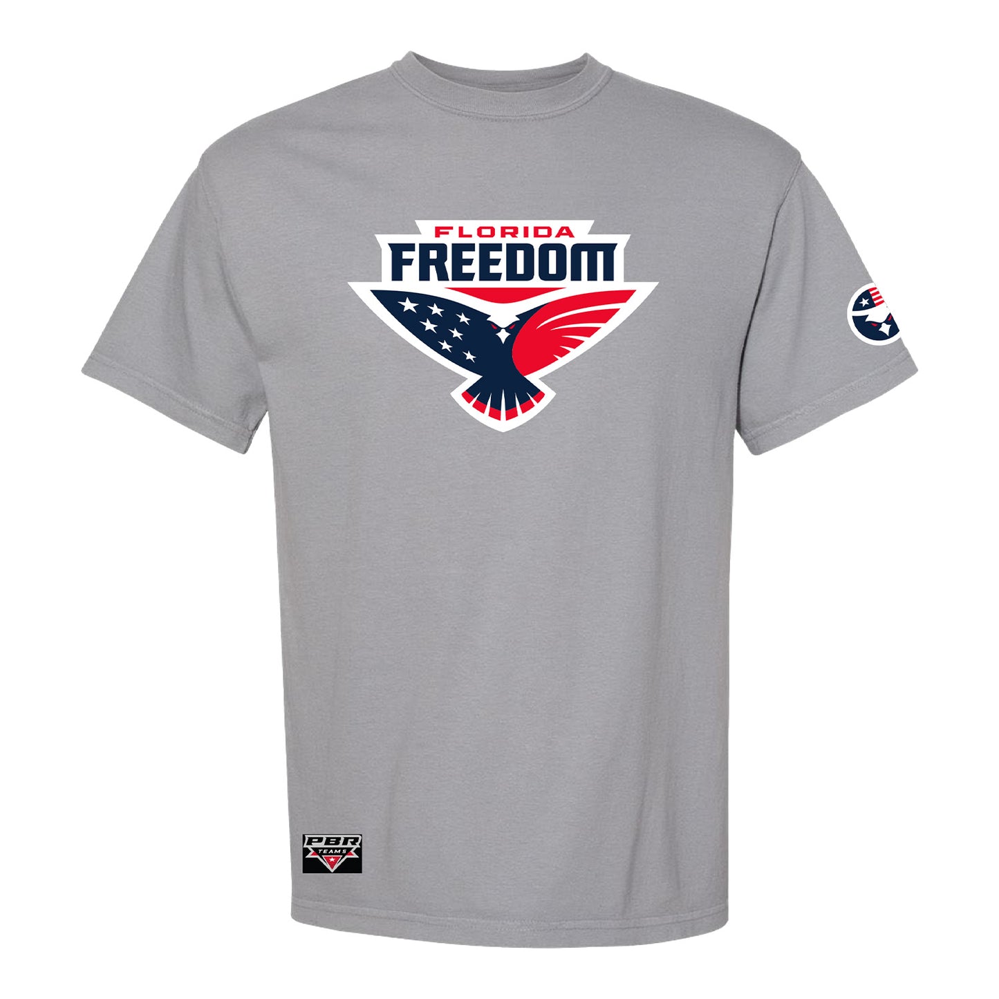 Florida Freedom Icon T-Shirt in Granite - Front View