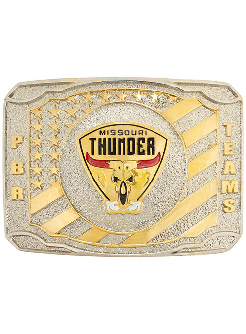 Missouri Thunder Inaugural Teams Buckle - Front View