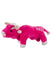 Razz Plush Bull in Pink - Side View