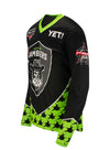 Austin Gamblers Jersey in Black and Green - Left Side View