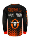 Kansas City Outlaws Jersey in Black and Orange - Back View