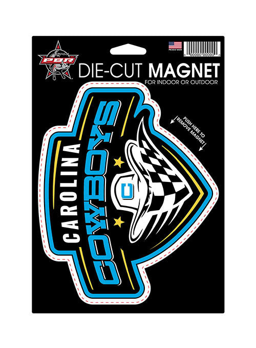 Carolina Cowboys Die-cut Magnet - Front View
