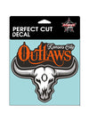 Kansas City Outlaws 6x6 Decal