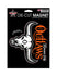 Kansas City Outlaws Die-cut Magnet in Black Gray and Orange - Front View