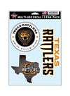 Texas Rattlers 3-pack Decal