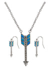 Sky Fletched Arrow Jewelry Set  - Front Views