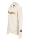 PBR Wrangler Ladies Hoodie in White - Side View