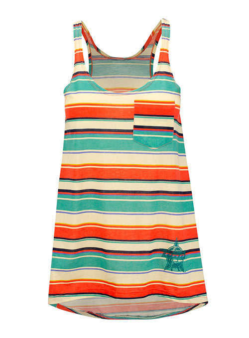 Ladies PBR Tropical Striped Tank Top