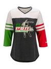 Ladies "El PBR" Wrangler 3/4 Sleeve