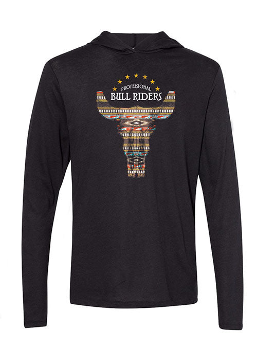 PBR Southwest Bull Head Hooded Long Sleeve