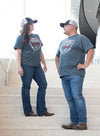 PBR Velocity Tour T-Shirt in Dark Heather Grey - Model Shot