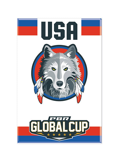 PBR Global Cup USA Wolves Magnet