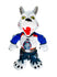Global Cup Team USA Wolves Plush Mascot - Front View