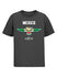 Global Cup Mexico Team Mascot Youth T-Shirt in Charcoal - Front View