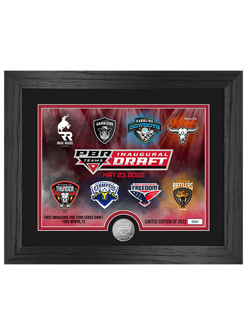 First Inaugural PBR Teams Series Draft Silver Coin Photo Mint