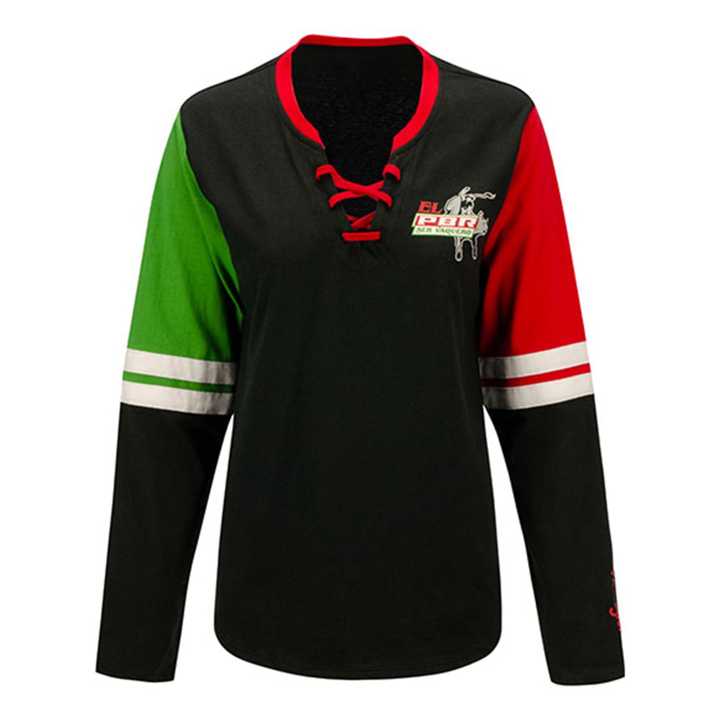Ladies "El PBR" Wrangler Long Sleeve T-Shirt - Front View