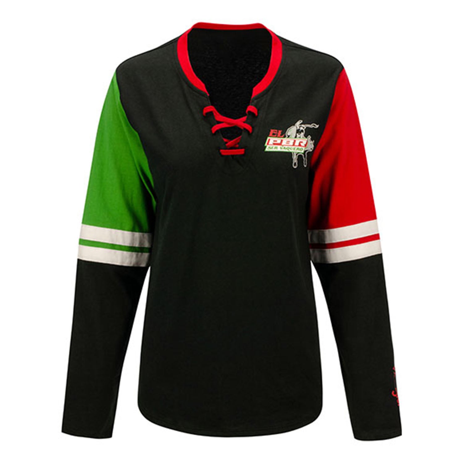 Ladies "El PBR" Wrangler Long Sleeve T-Shirt - Front View