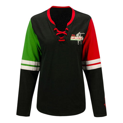Ladies "El PBR" Wrangler Long Sleeve T-Shirt - Front View