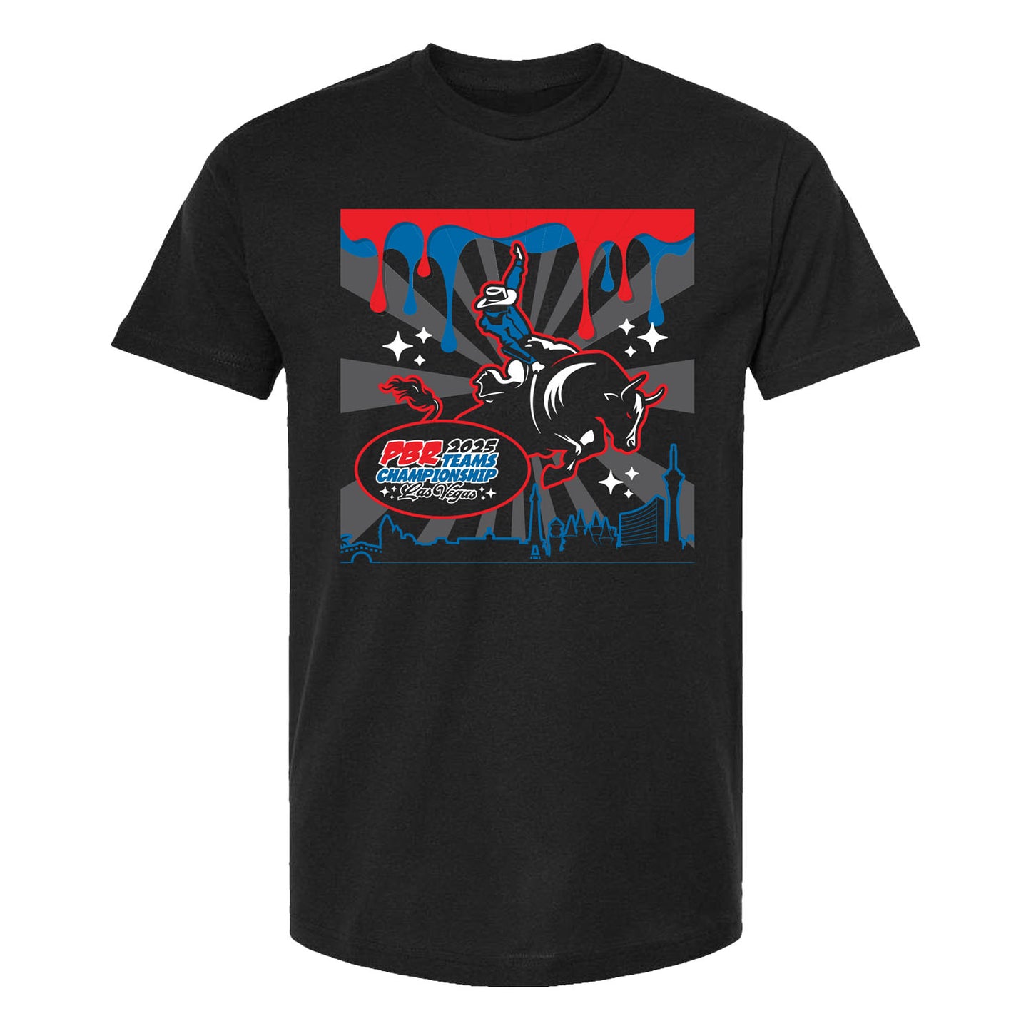 PBR 2025 Teams Championship Drip T-Shirt - Front View