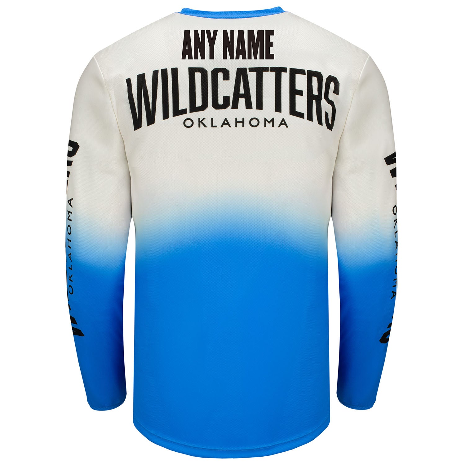 Oklahoma Wildcatters Personalized Jersey - Back 'Any Name' View