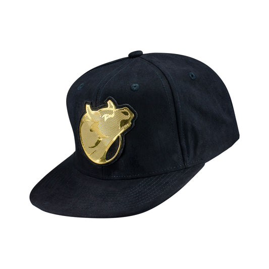 PBR x Mitchell & Ness Gold Bull Head Hat - Angled Left Side View