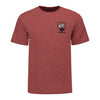 PBR Crest Shirt - Heather Cardinal - Front View