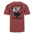 PBR Crest Shirt - Heather Cardinal - Back View
