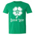 PBR St. Patrick's Day "Buckin' Lucky" T-Shirt in Green - Front View