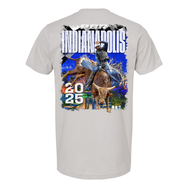 PBR Indianapolis 2025 UTB Tour City T-Shirt - Back View