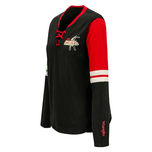 Ladies "El PBR" Wrangler Long Sleeve T-Shirt - Angled Left Side View