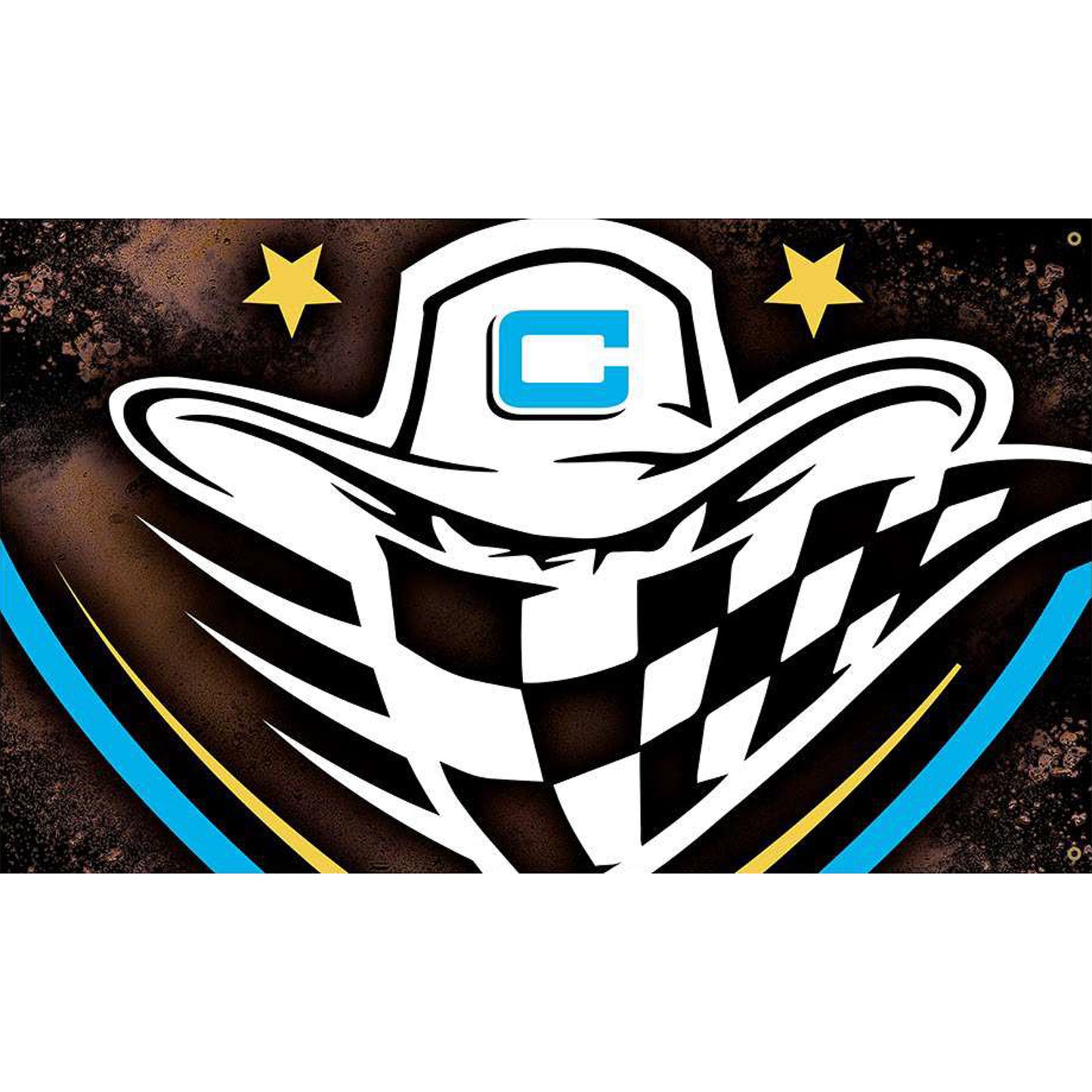 Carolina Cowboys 3' x5' Team Flag - Back Side