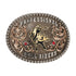 PBR Golden Rider Icon Belt Buckle - Front View