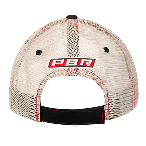 PBR Velocity Tour Hat in Black and Grey - Back View