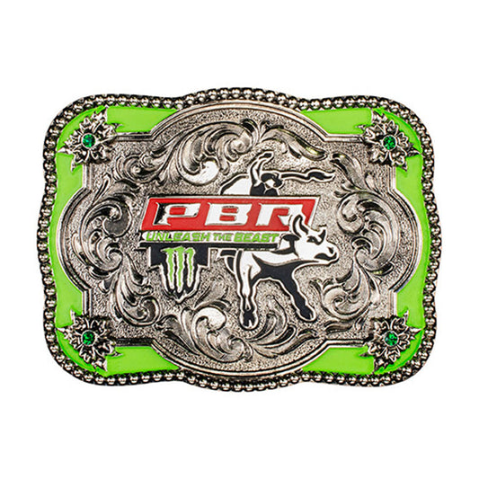 PBR Unleash the Beast Tour Belt Buckle - Front View