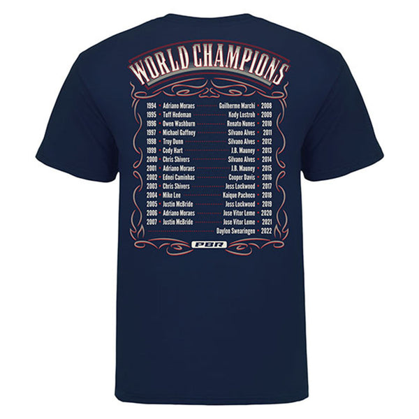 2023 PBR World Finals - Champions of the Past T-Shirt - Back View