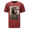PBR Mugshot Bull Shirt in Red - Front View