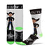 Chase Outlaw Socks - Front and Back Duel Sided View - Angled Left Side View