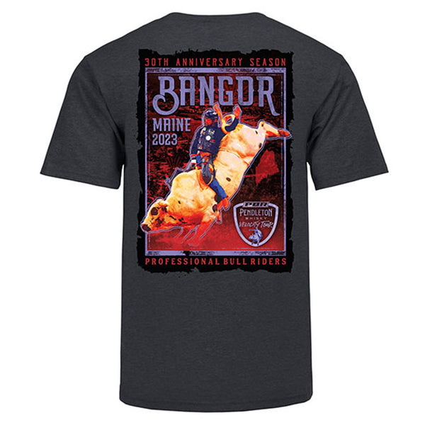 PBR Bangor 2023 Velocity T-Shirt in Grey - Back View