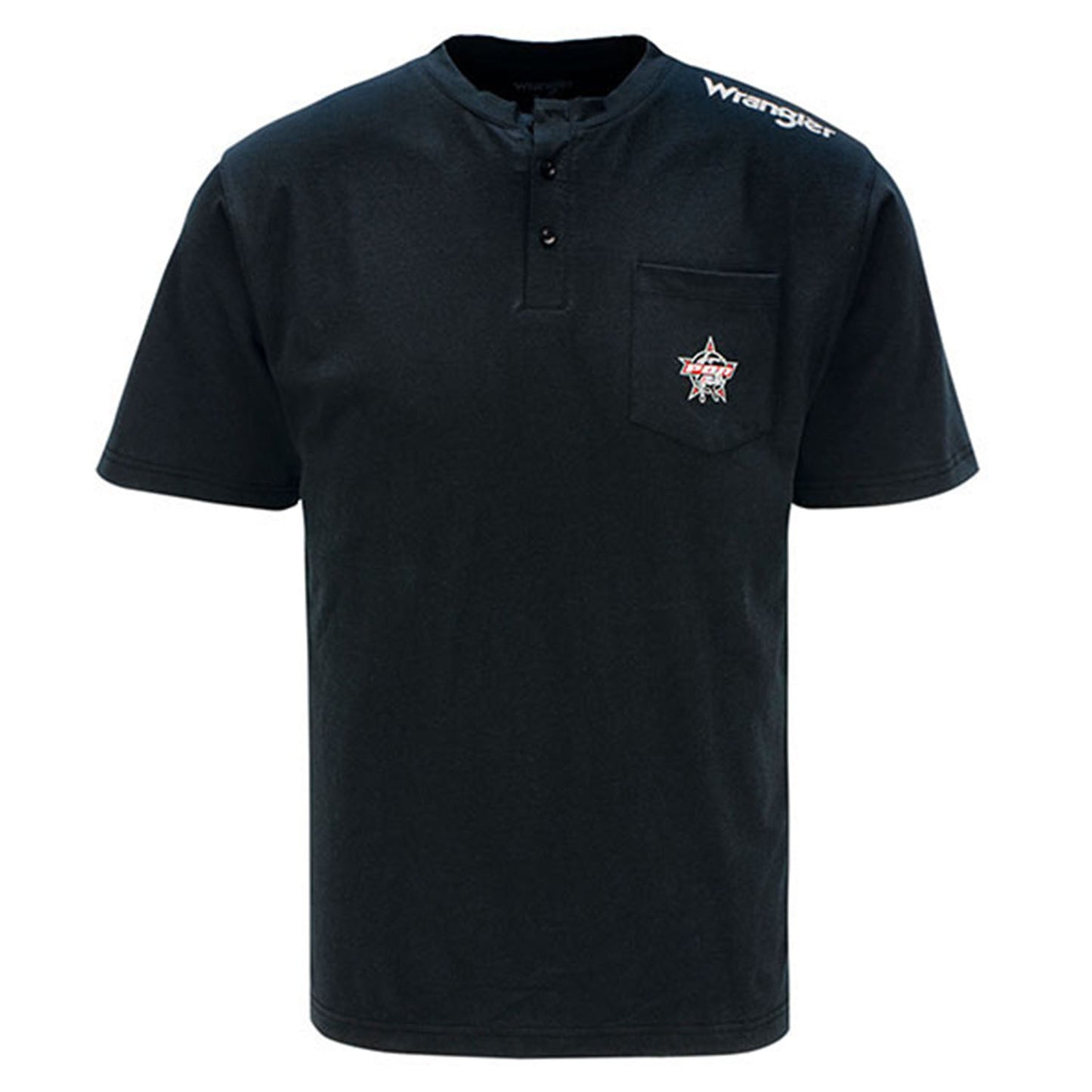 Wrangler Henley Pocket T-Shirt - Front View