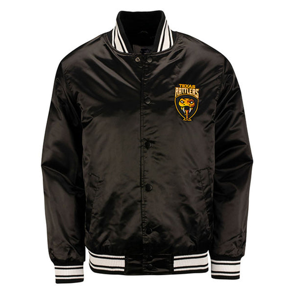 Texas Rattlers Satin Starter Jacket - Black – PBR Shop
