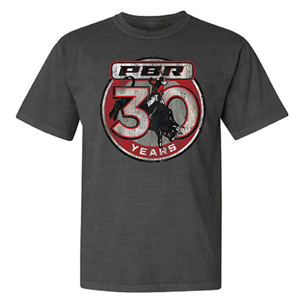 PBR 30th Anniversary T-Shirt in Grey - Front View