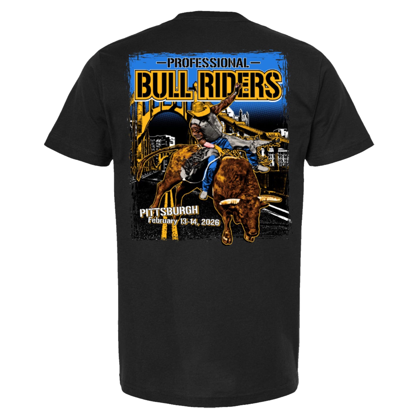 PBR UTB Tour 2026 Pittsburgh Bucking Bridge T-Shirt