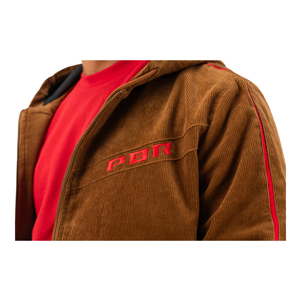 PBR Corduroy Full-Zip Jacket - Model Zoomed In Logo View