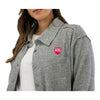 PBR Ladies Embroidered Crest Shirt Jacket - Model Image Zoomed in Front View