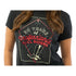 PBR 30th Anniversary Ladies Foil Diamond T-Shirt - Model Image Zoomed in Front View