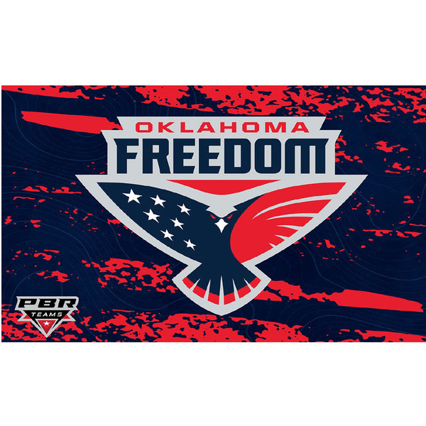 Oklahoma Freedom 3' x 5' Team Flag - Front View