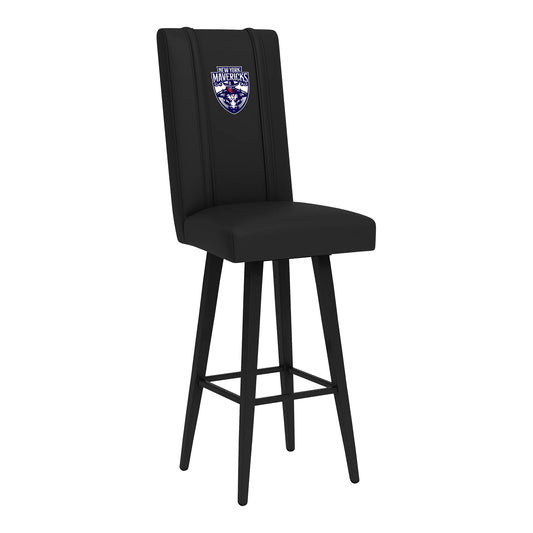 New York Mavericks Swivel Barstool - Angled Front Right VIew