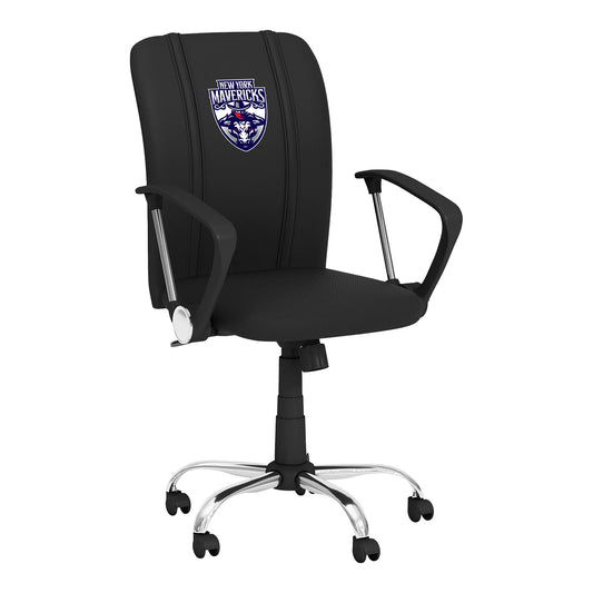New York Mavericks Curve Task Chair - Angled Front Right View