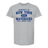 New York Mavericks Collegiate T-Shirt in Grey - Front View