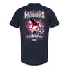 New York Mavericks 2024 Event T-Shirt in Navy - Back View